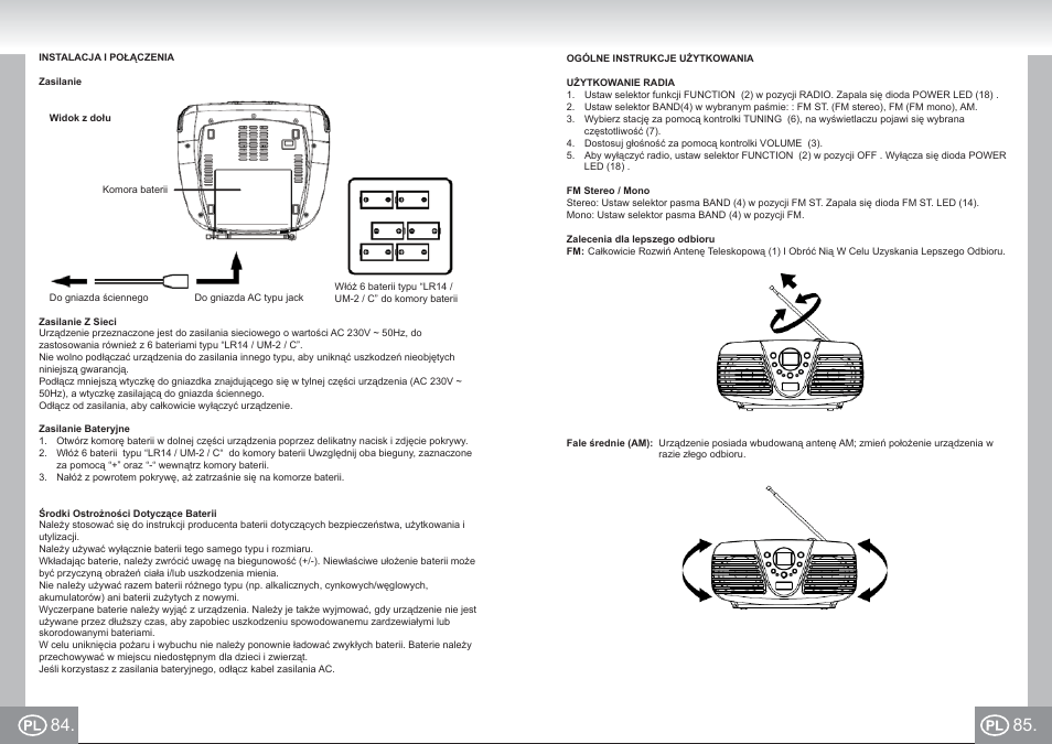 Elta 6699_im p084,85_pl.pdf | Elta 6699 User Manual | Page 43 / 78