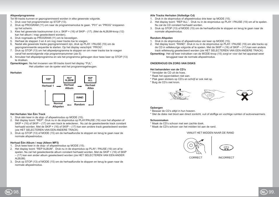 Elta 6699_im p098,99_nl.pdf | Elta 6699 User Manual | Page 50 / 78