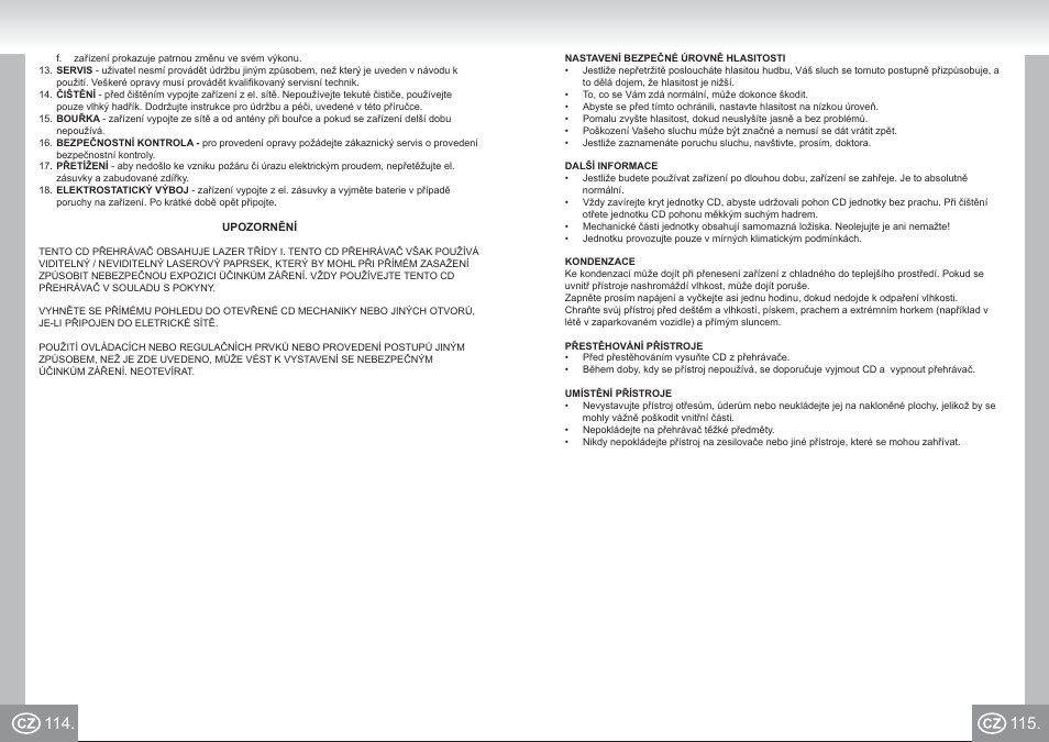 Elta 6699_im p114,115_cz.pdf | Elta 6699 User Manual | Page 58 / 78