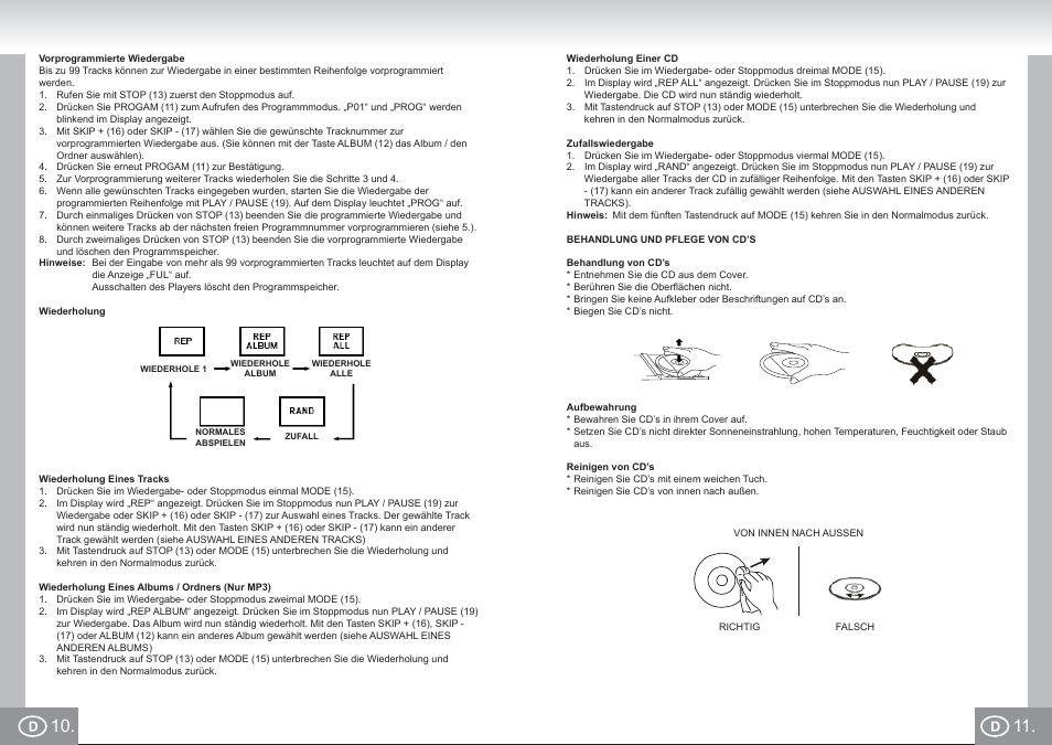 Elta 6699_im p010,11_d.pdf | Elta 6699 User Manual | Page 6 / 78