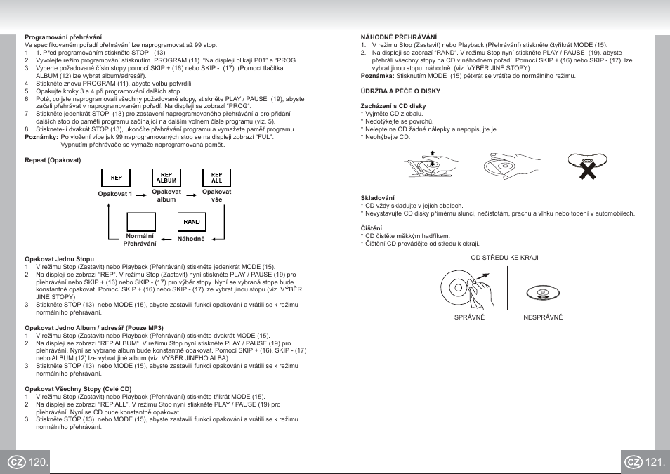 Elta 6699_im p120,121_cz.pdf | Elta 6699 User Manual | Page 61 / 78