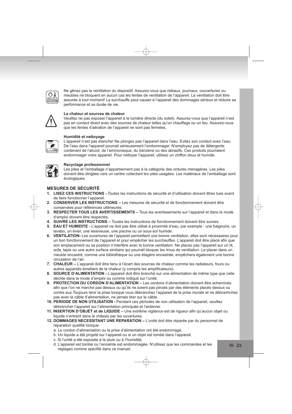 Elta 6698RB User Manual | Page 23 / 142