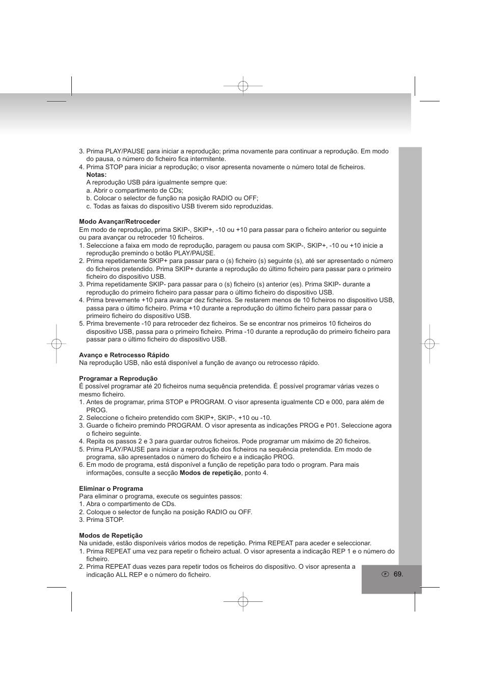 Elta 6698RB User Manual | Page 69 / 142