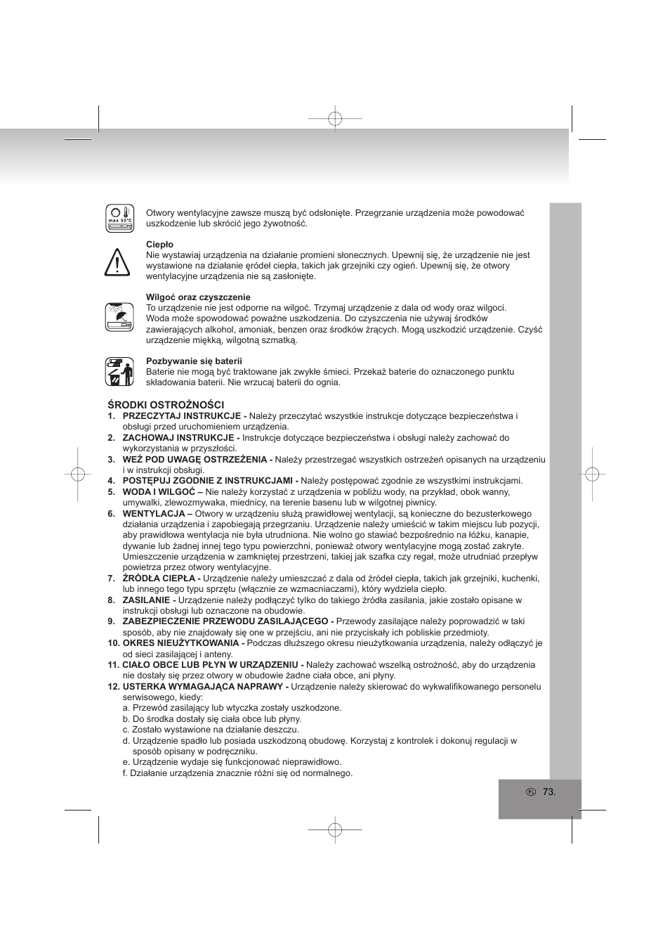 Elta 6698RB User Manual | Page 73 / 142