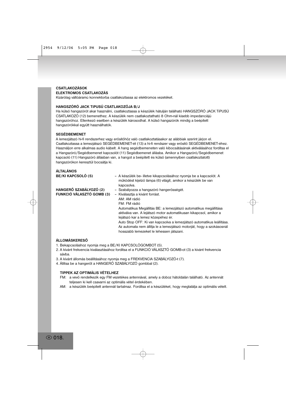 Elta 2954 User Manual | Page 18 / 56