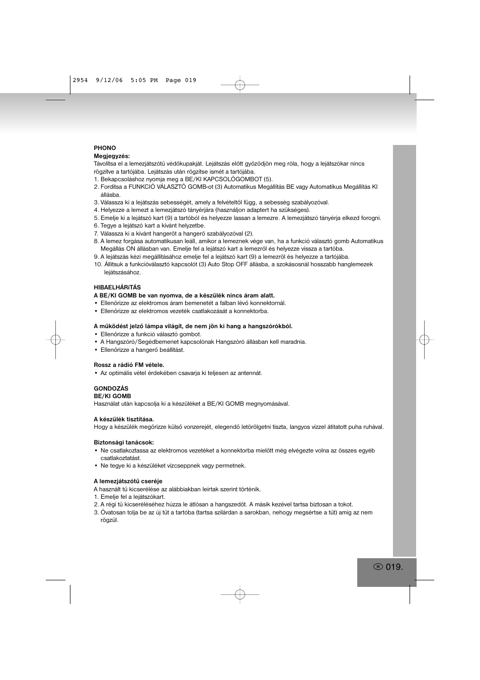Elta 2954 User Manual | Page 19 / 56