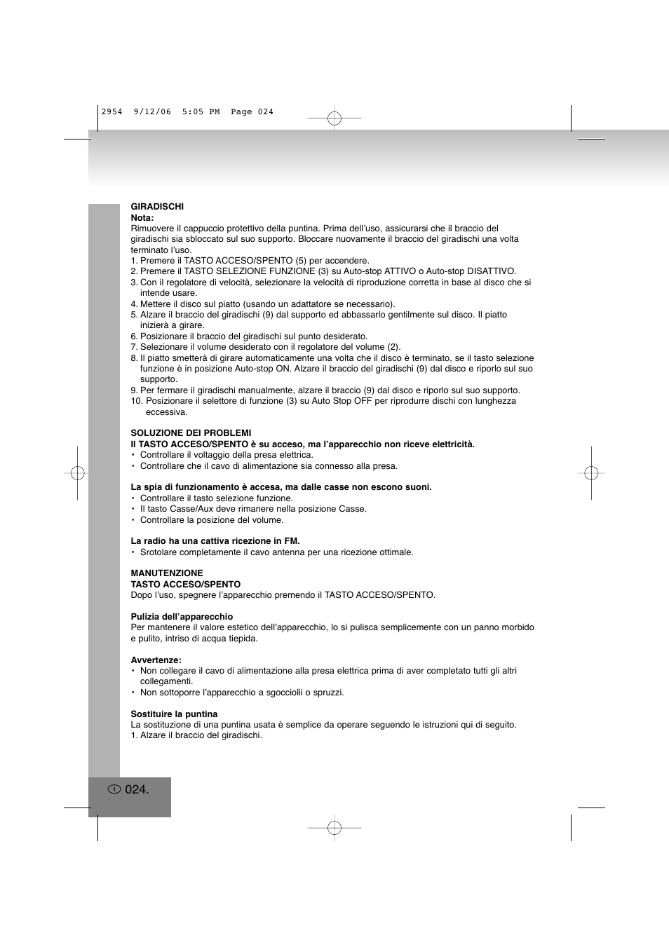 Elta 2954 User Manual | Page 24 / 56