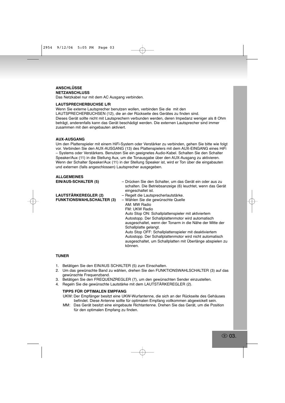 Elta 2954 User Manual | Page 3 / 56