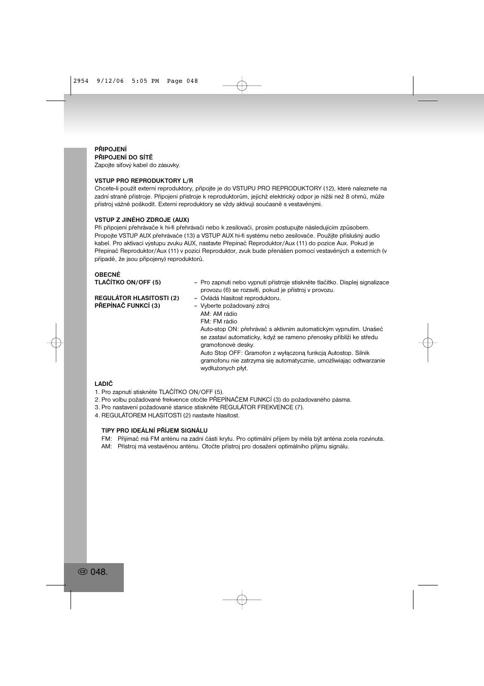 Elta 2954 User Manual | Page 48 / 56