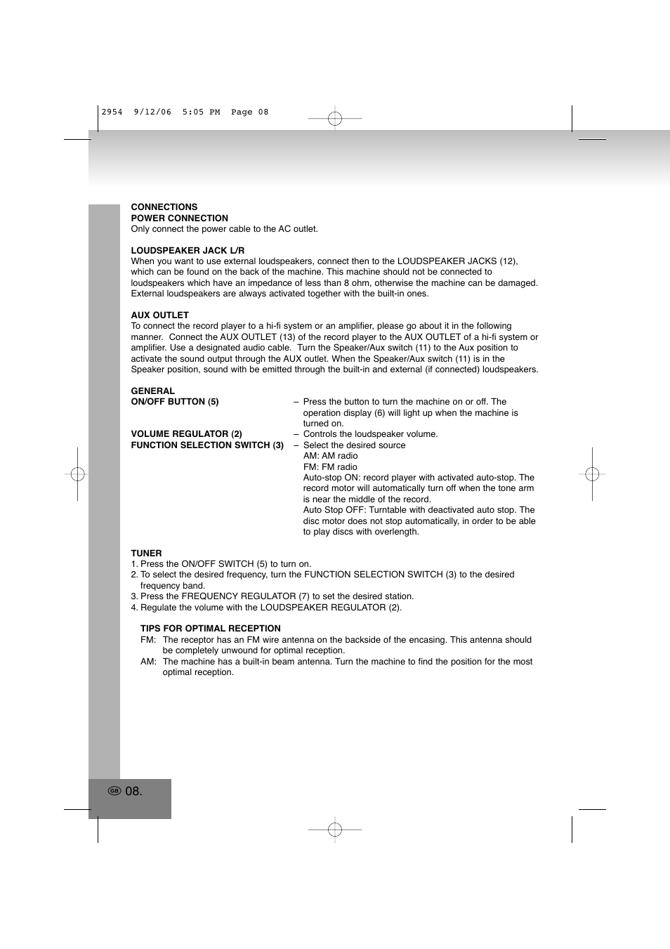 Elta 2954 User Manual | Page 8 / 56