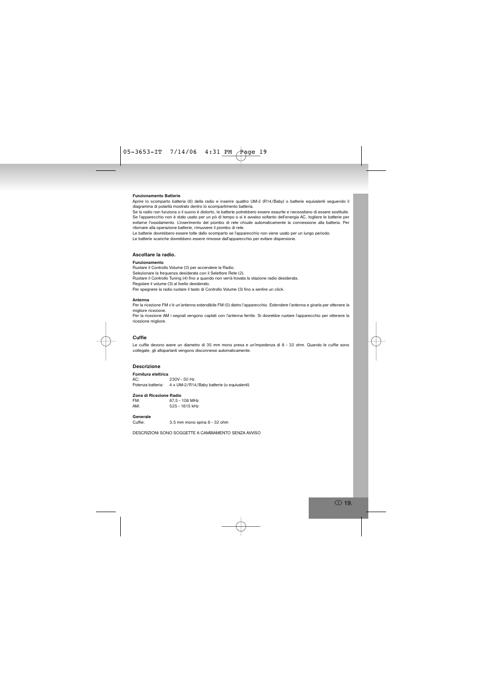 Elta 3653 User Manual | Page 19 / 46