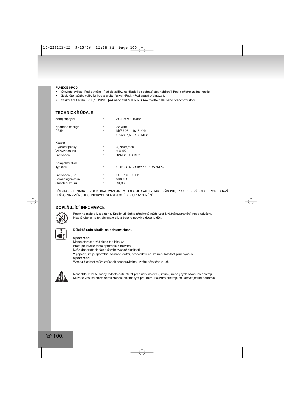 Elta 2382IP User Manual | Page 100 / 112