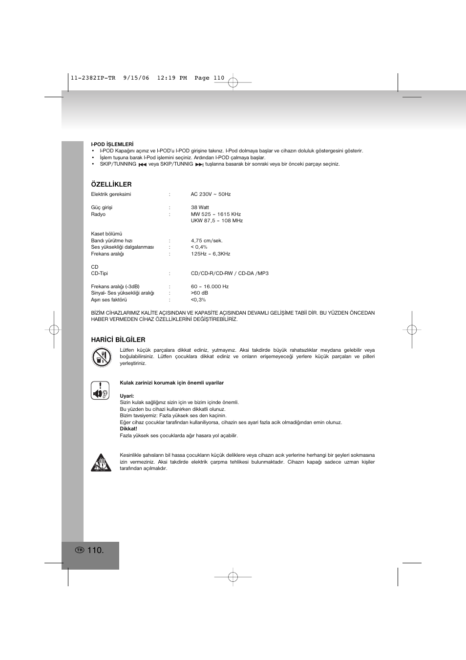 Elta 2382IP User Manual | Page 110 / 112