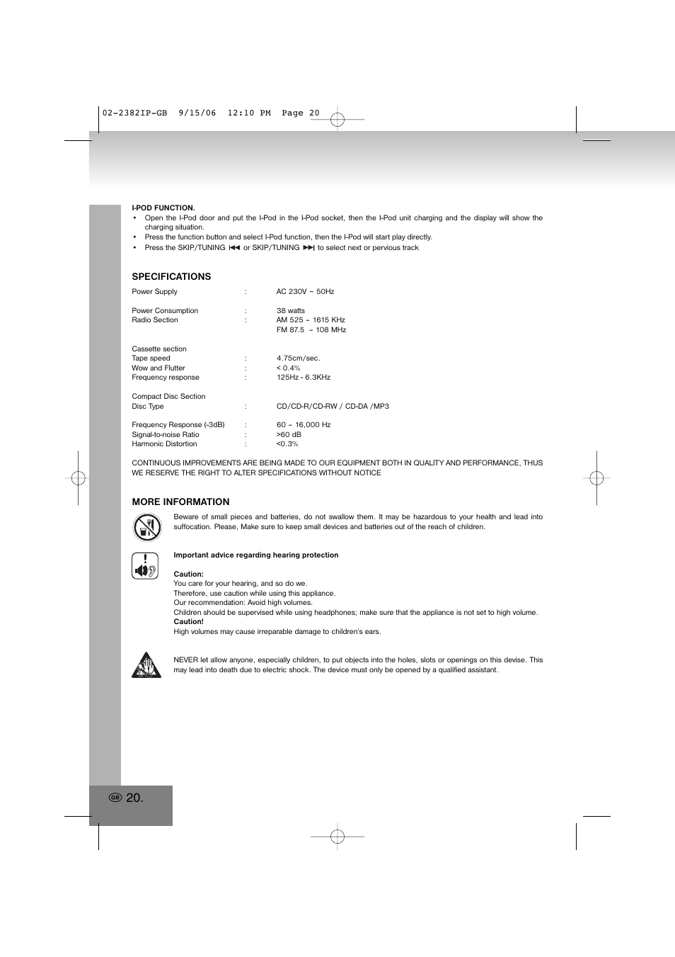 Elta 2382IP User Manual | Page 20 / 112