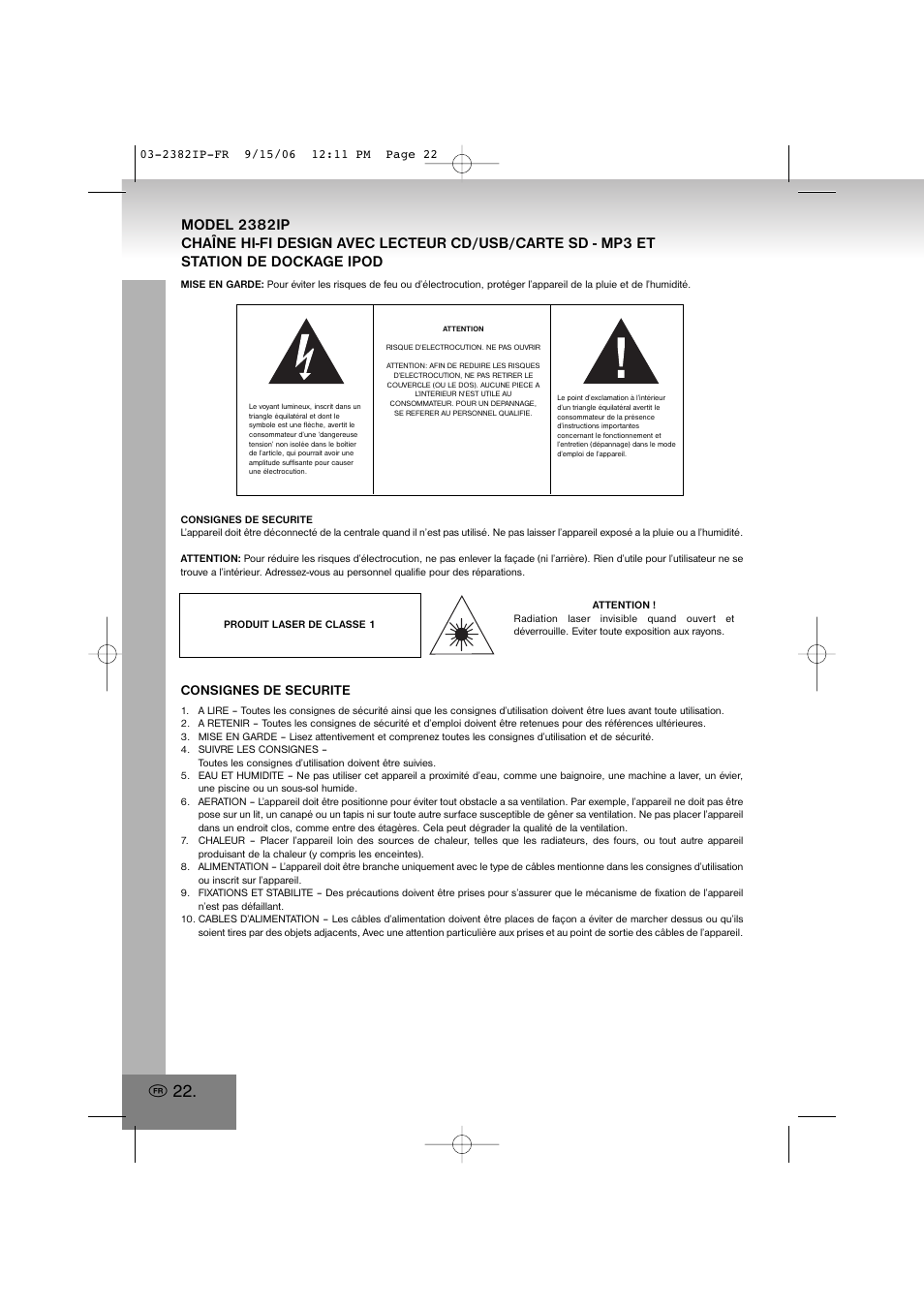 2382ip.pdf | Elta 2382IP User Manual | Page 22 / 112