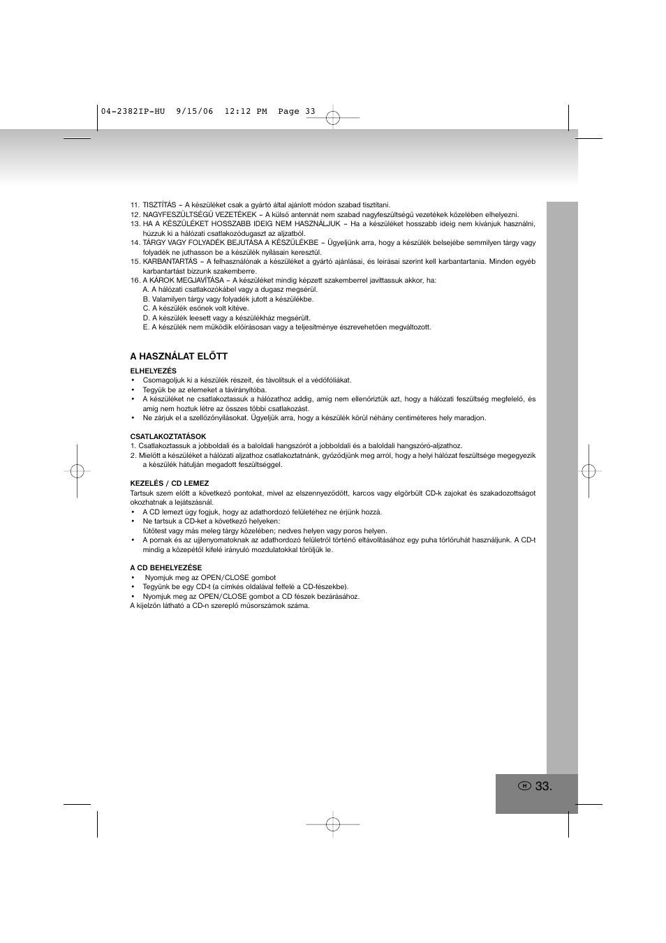 Elta 2382IP User Manual | Page 33 / 112