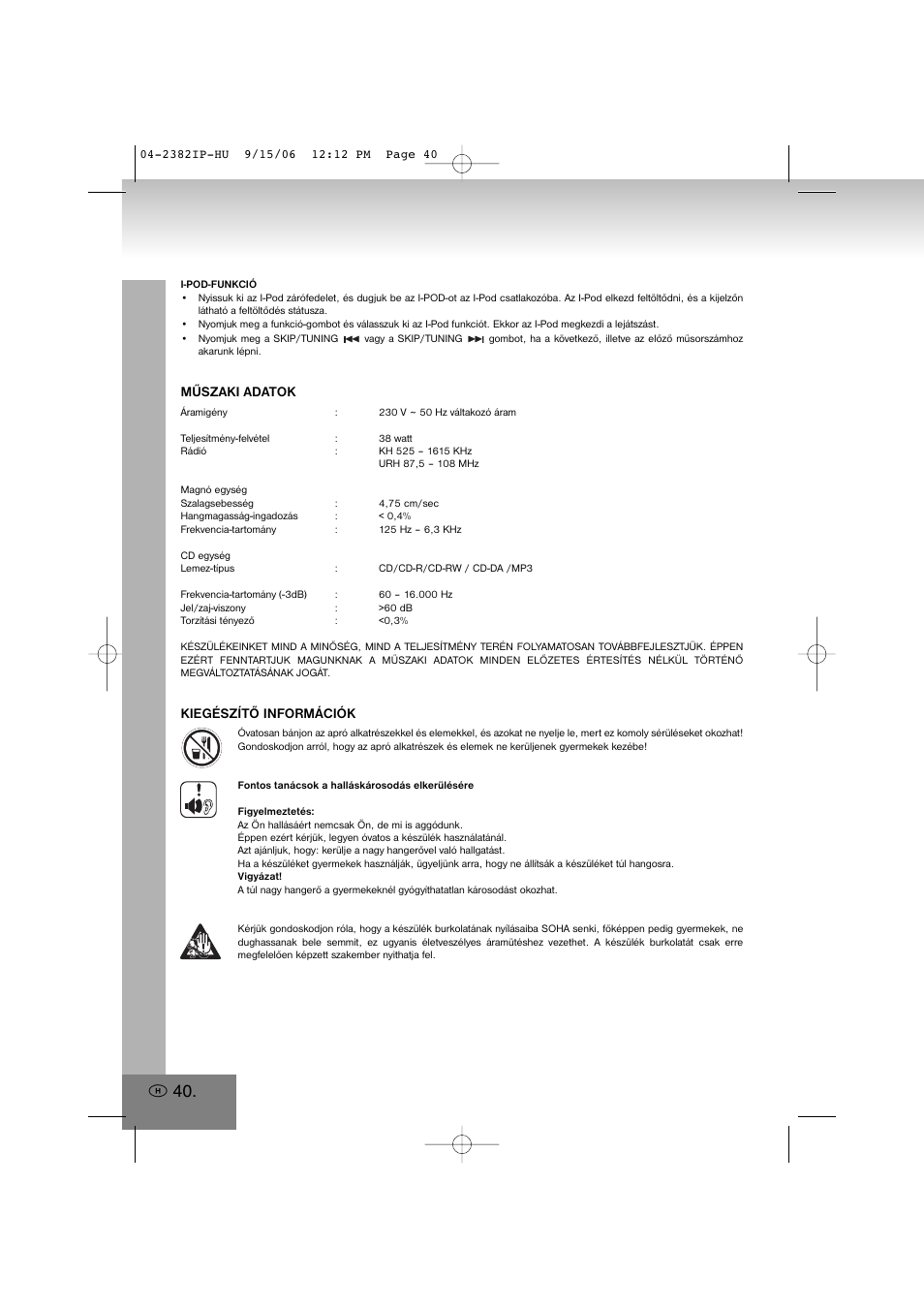 Elta 2382IP User Manual | Page 40 / 112