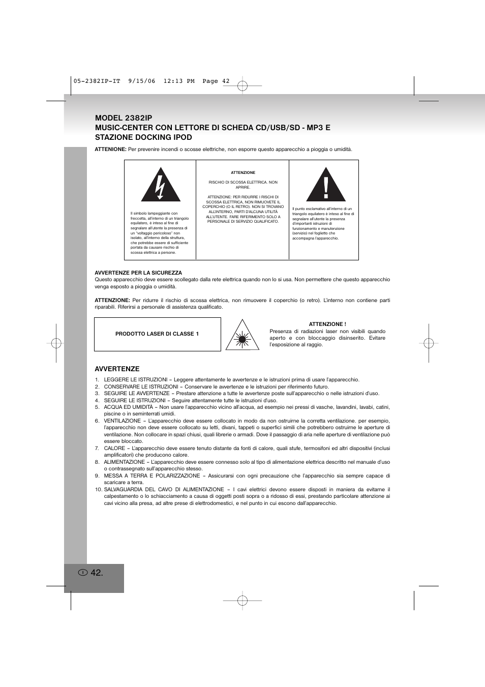 2382ip.pdf | Elta 2382IP User Manual | Page 42 / 112