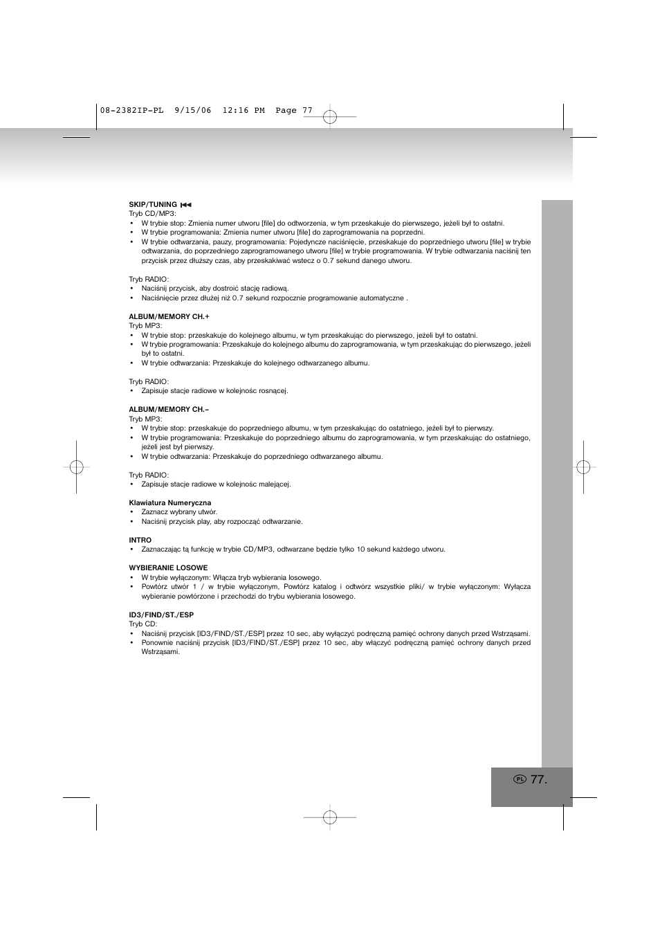 Elta 2382IP User Manual | Page 77 / 112