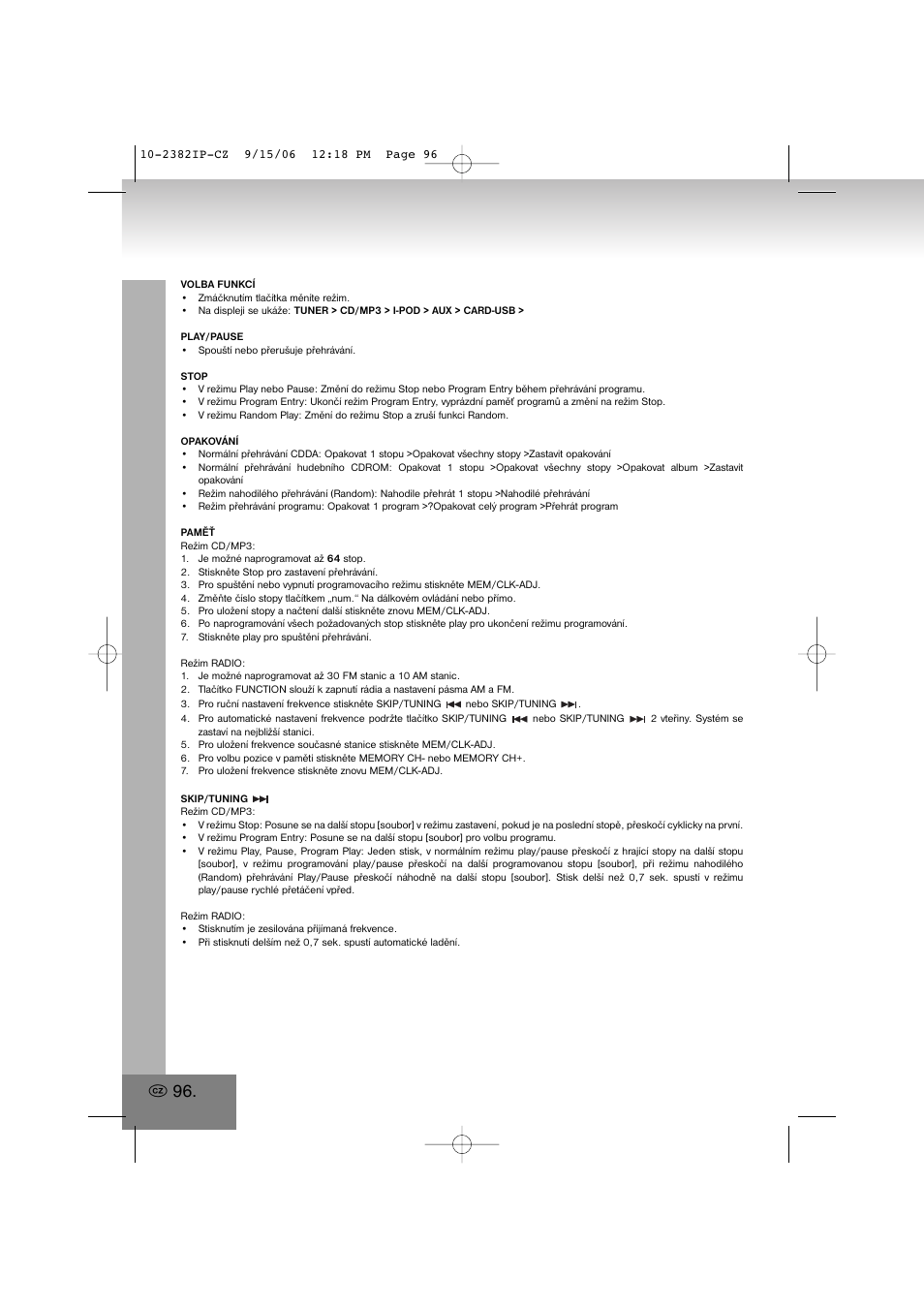 Elta 2382IP User Manual | Page 96 / 112