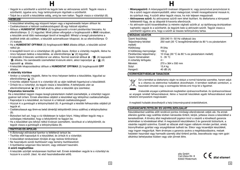 Elta LE100 User Manual | Page 9 / 19
