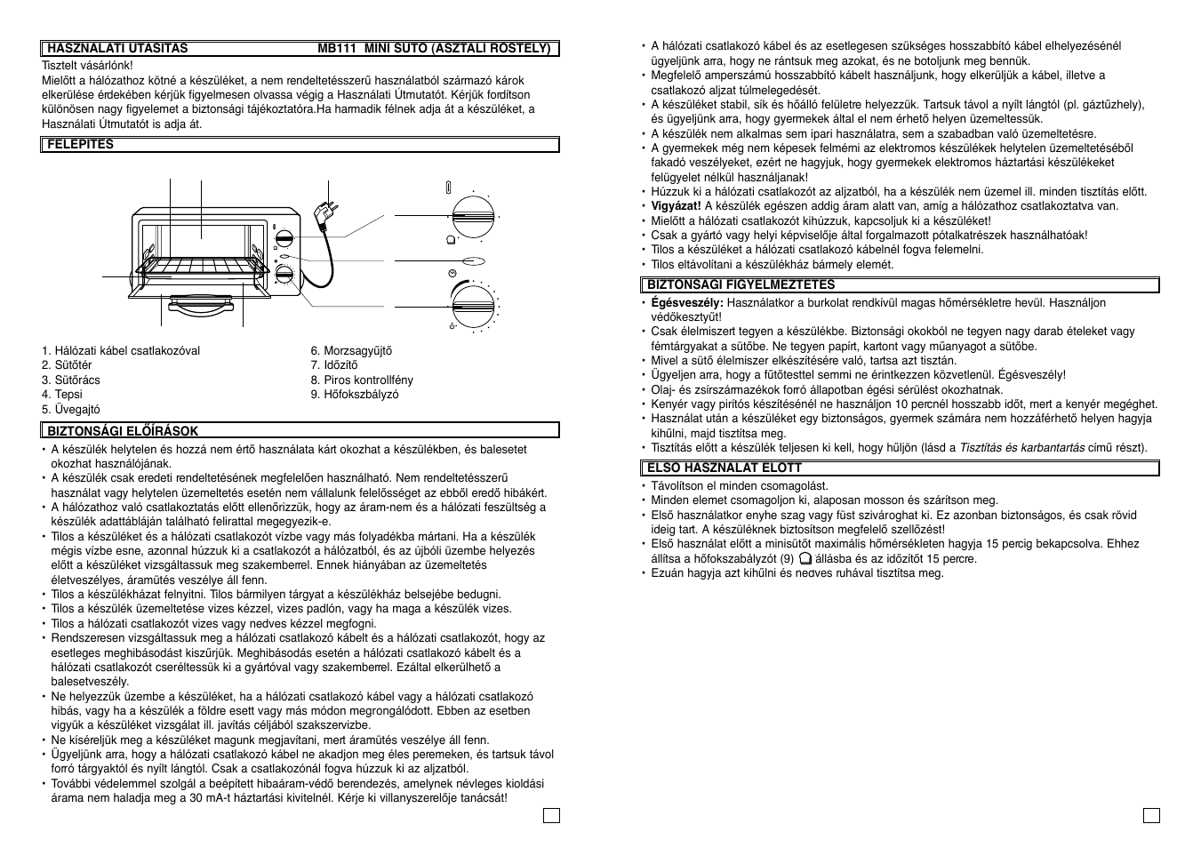 Elta MB111 User Manual | Page 8 / 23