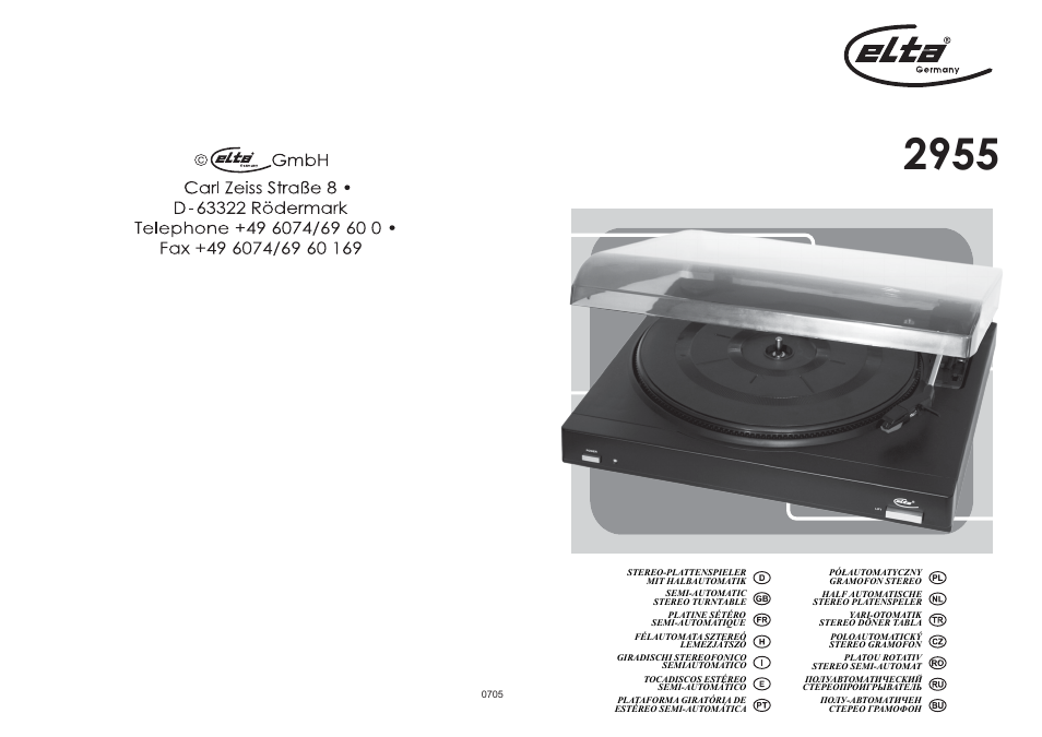 Elta 2955 User Manual | 36 pages