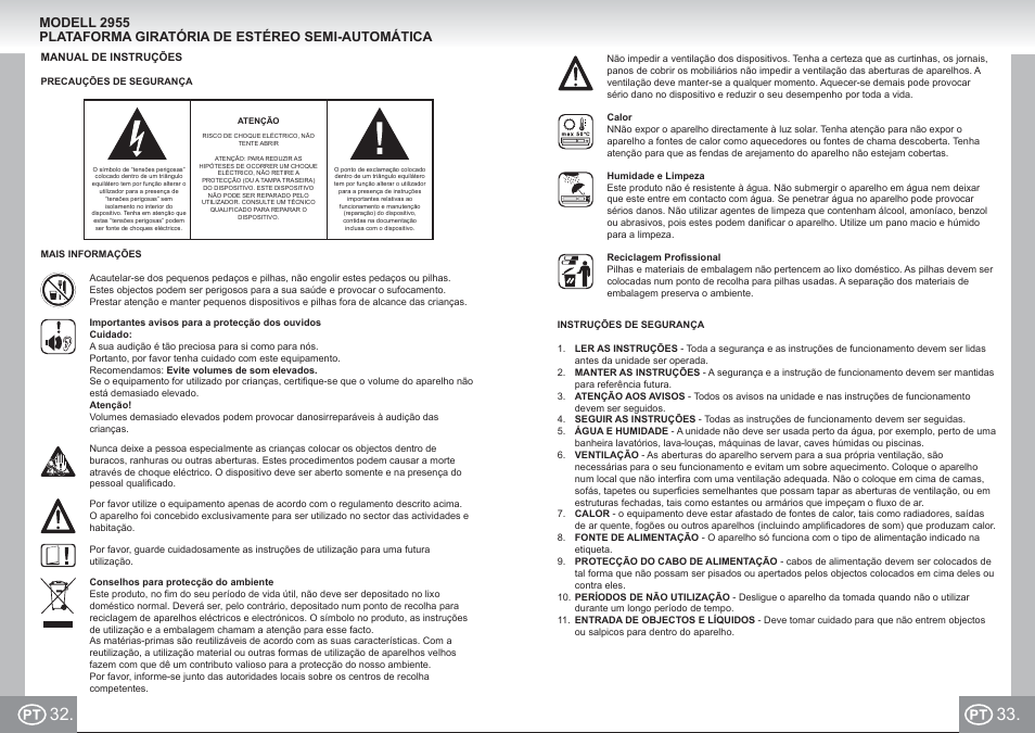 2955 im p32,33_pt.pdf | Elta 2955 User Manual | Page 17 / 36