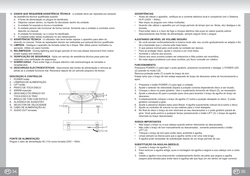 2955 im p34,35_pt.pdf | Elta 2955 User Manual | Page 18 / 36