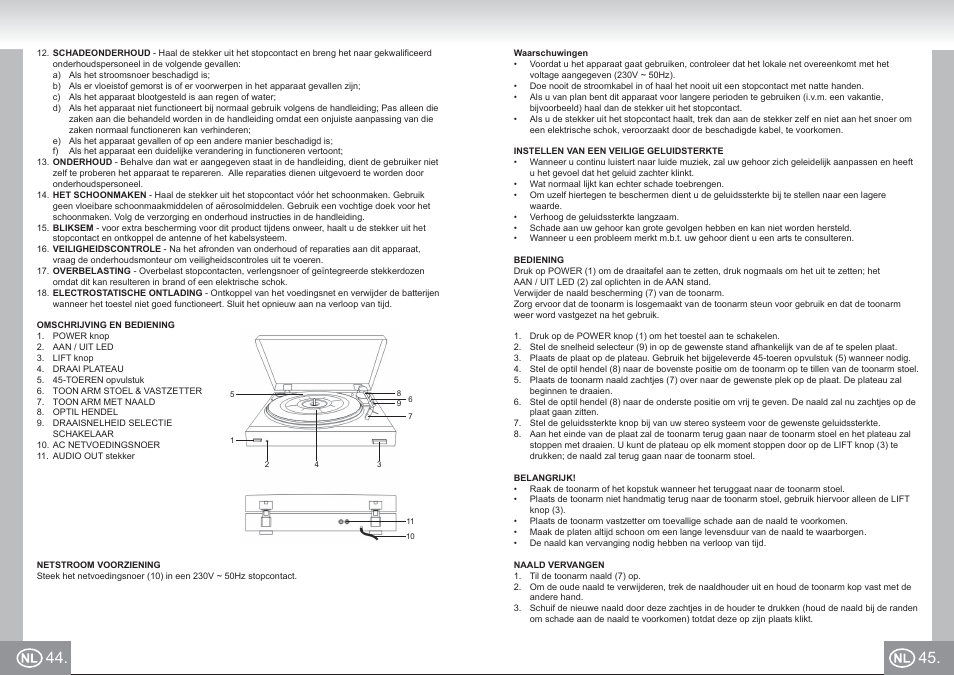 2955 im p44,45_nl.pdf | Elta 2955 User Manual | Page 23 / 36