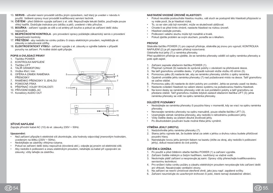 2955 im p54,55_cz.pdf | Elta 2955 User Manual | Page 28 / 36
