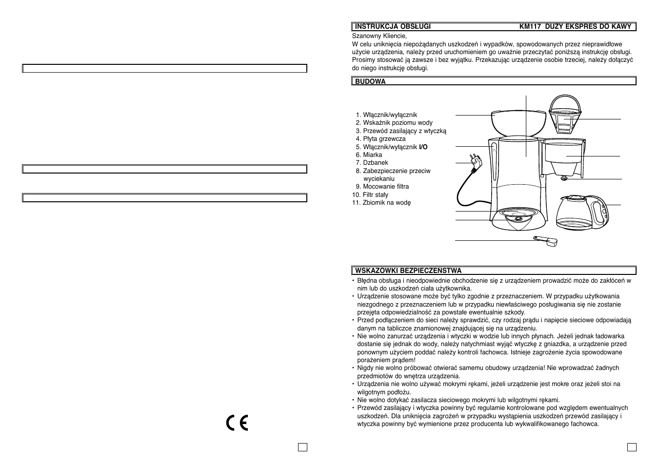 Pt pol pol | Elta KM117 User Manual | Page 12 / 18