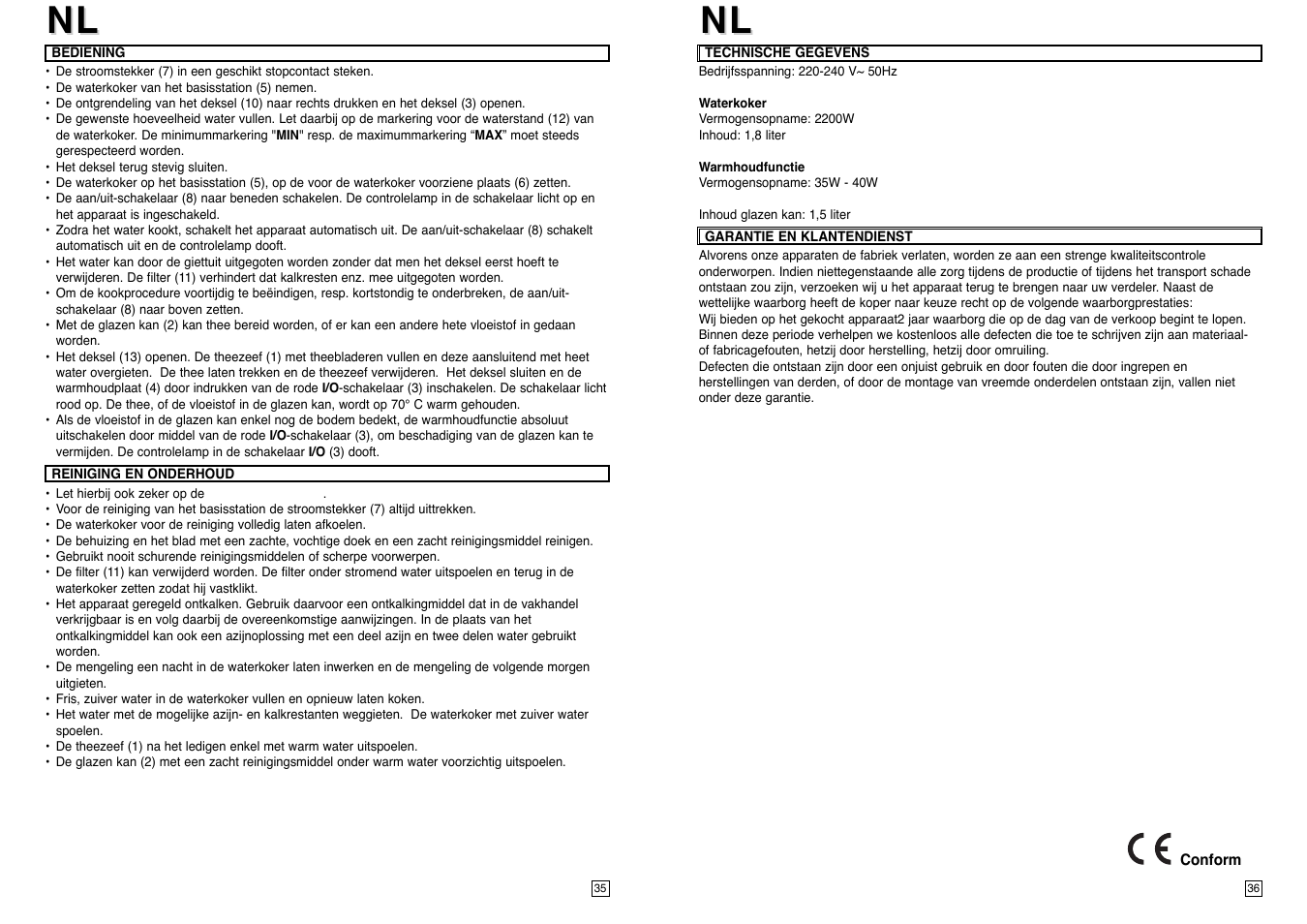 Elta TT100 User Manual | Page 19 / 23