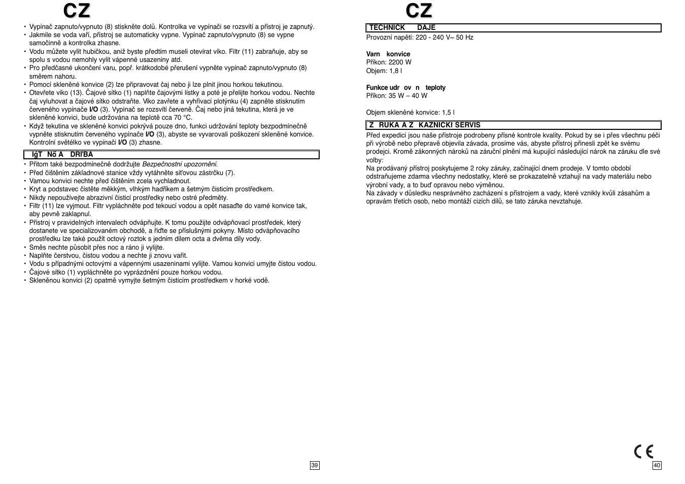 Elta TT100 User Manual | Page 21 / 23