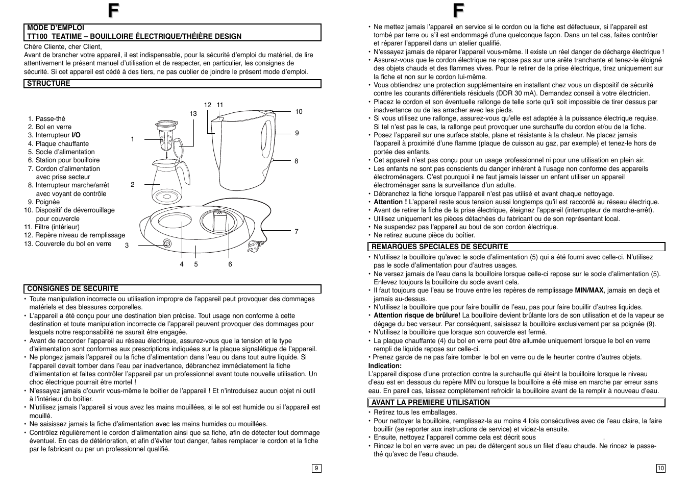 Elta TT100 User Manual | Page 6 / 23