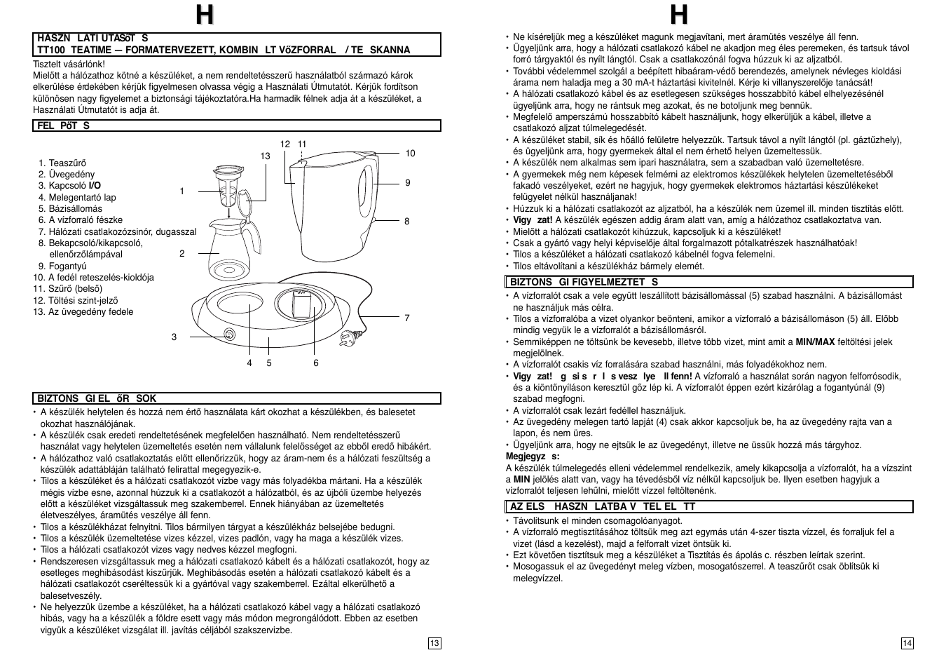Elta TT100 User Manual | Page 8 / 23