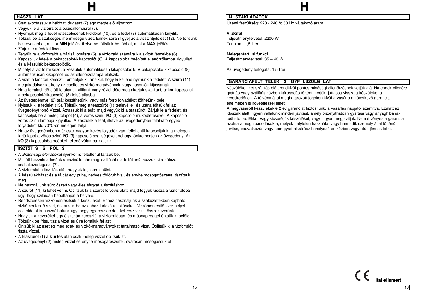 Elta TT100 User Manual | Page 9 / 23