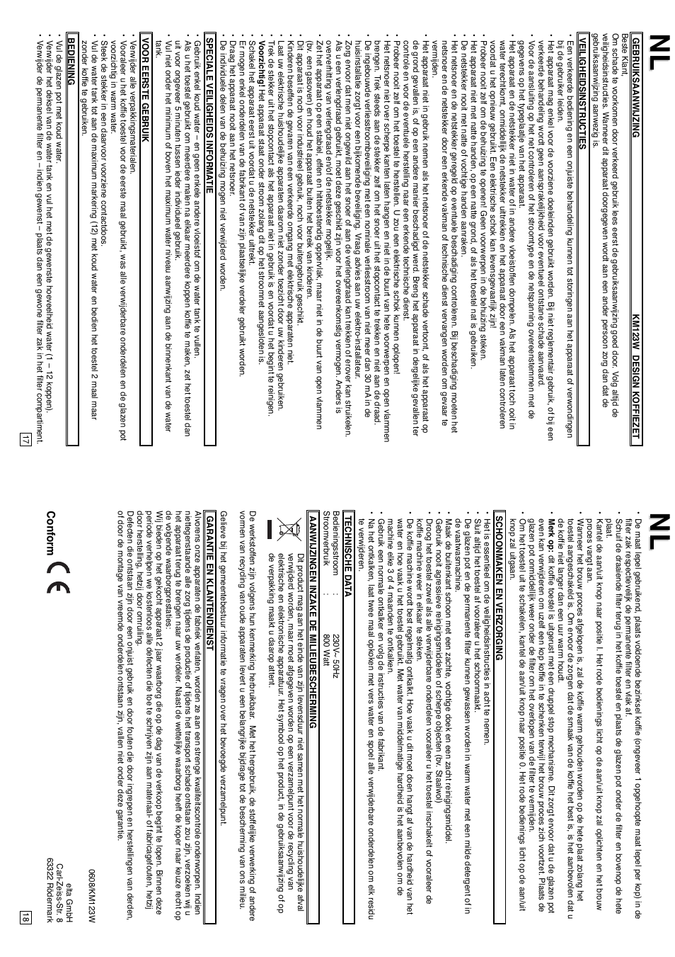 Conform | Elta KM123W User Manual | Page 10 / 11