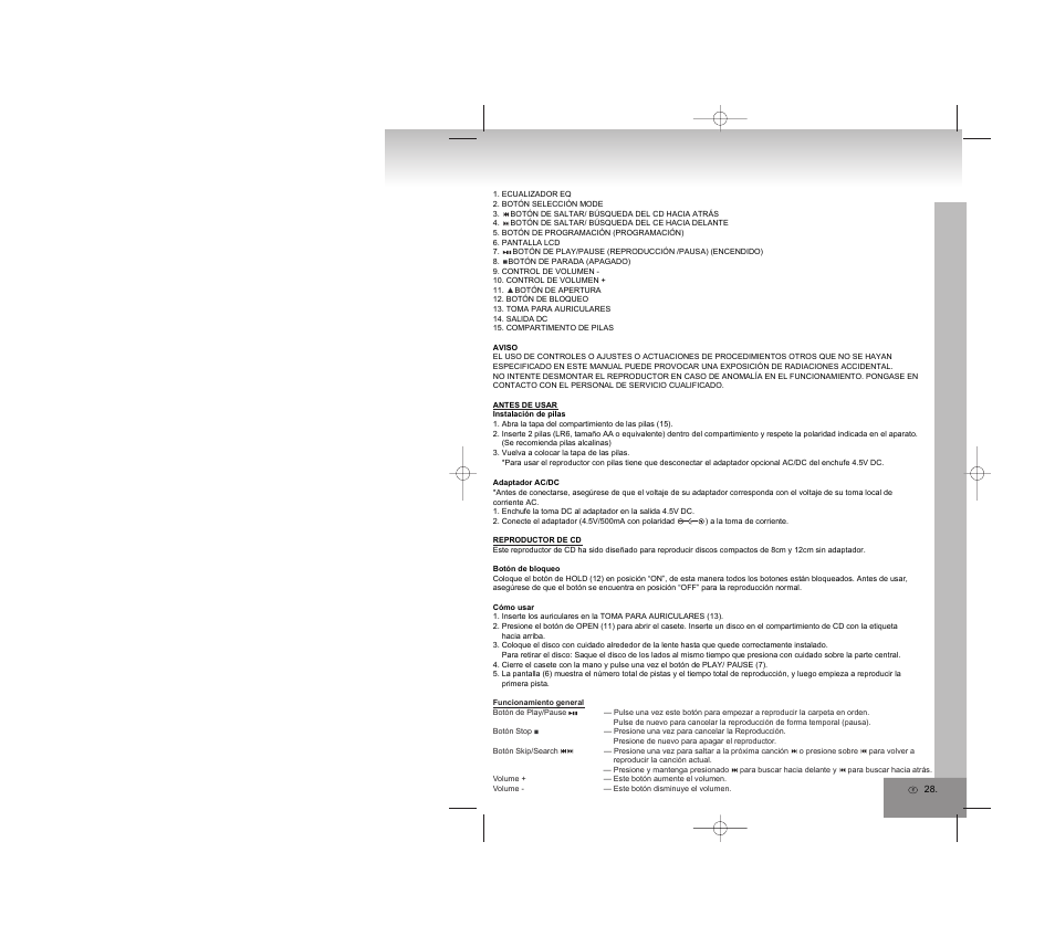 Elta 5788 User Manual | Page 28 / 57