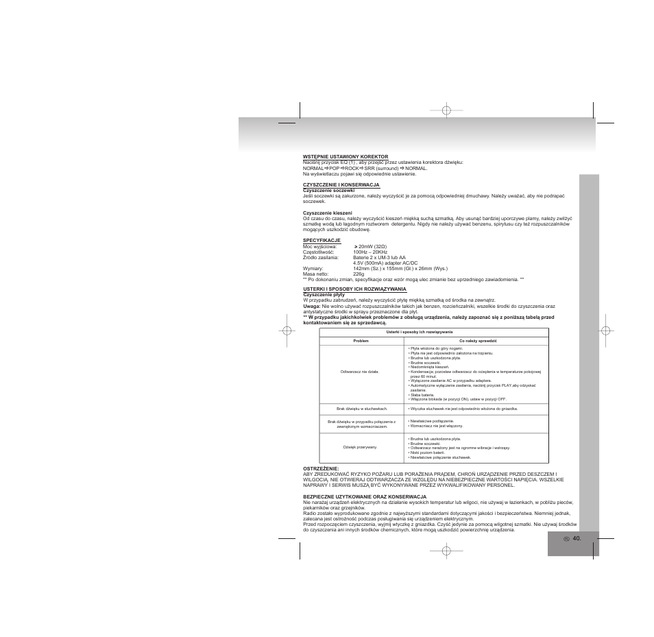 Elta 5788 User Manual | Page 40 / 57