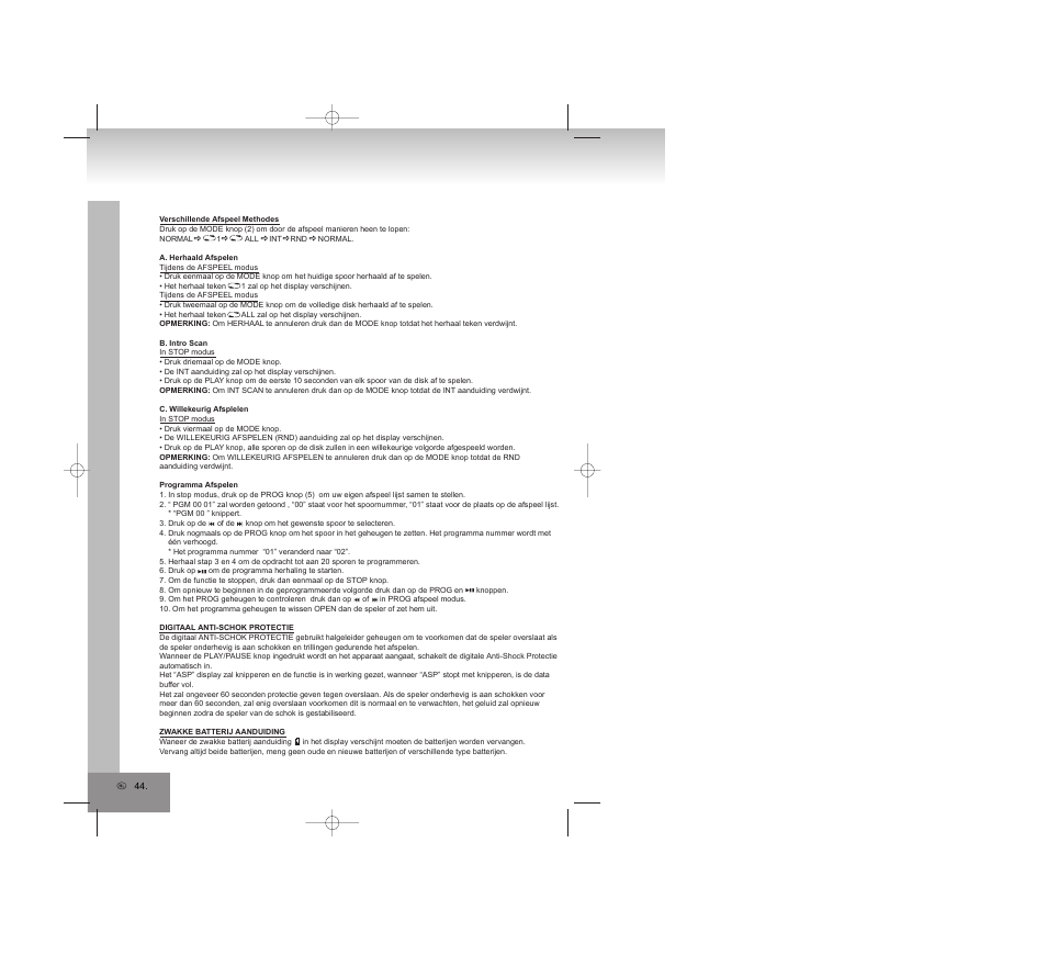 Elta 5788 User Manual | Page 44 / 57