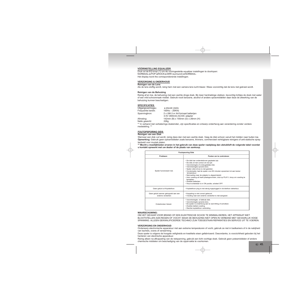 Elta 5788 User Manual | Page 45 / 57