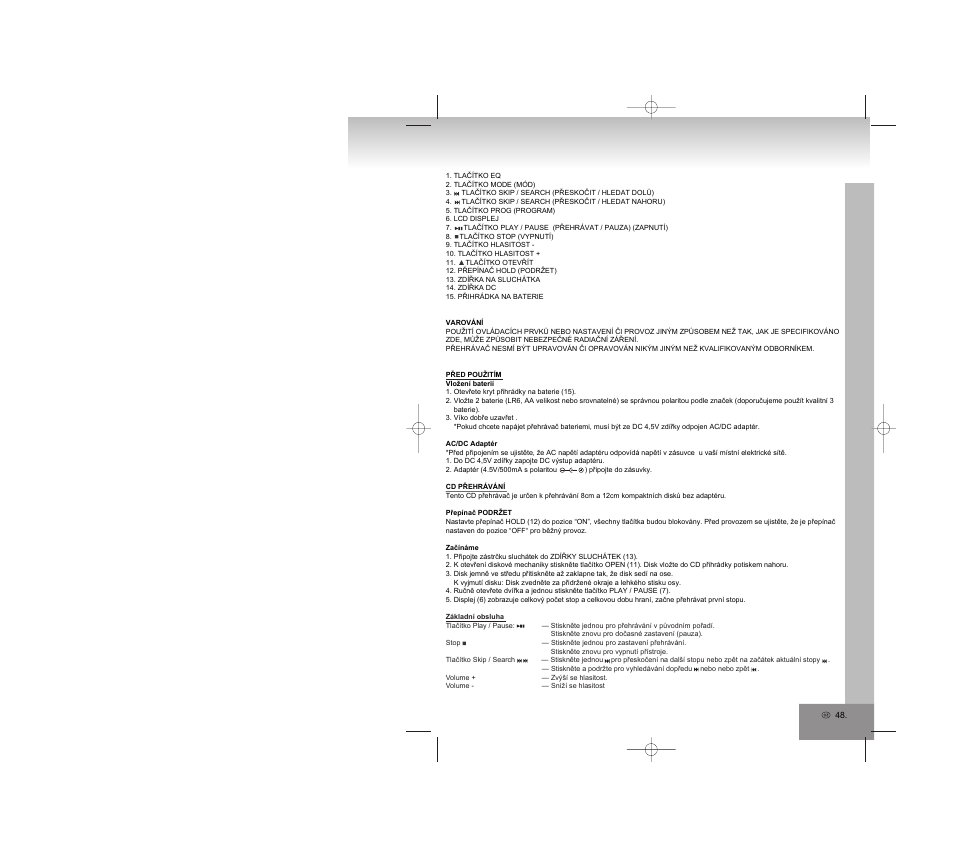 Elta 5788 User Manual | Page 48 / 57