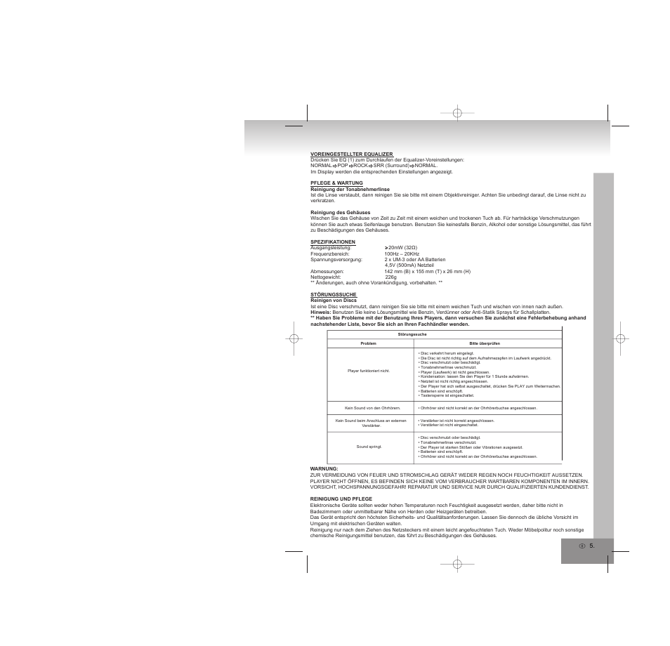 Elta 5788 User Manual | Page 5 / 57