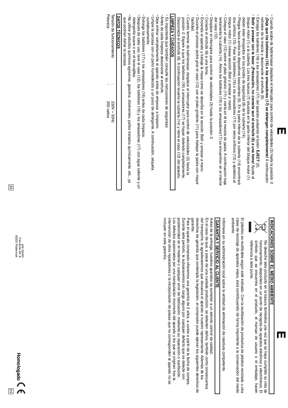 Elta HM120N User Manual | Page 13 / 29