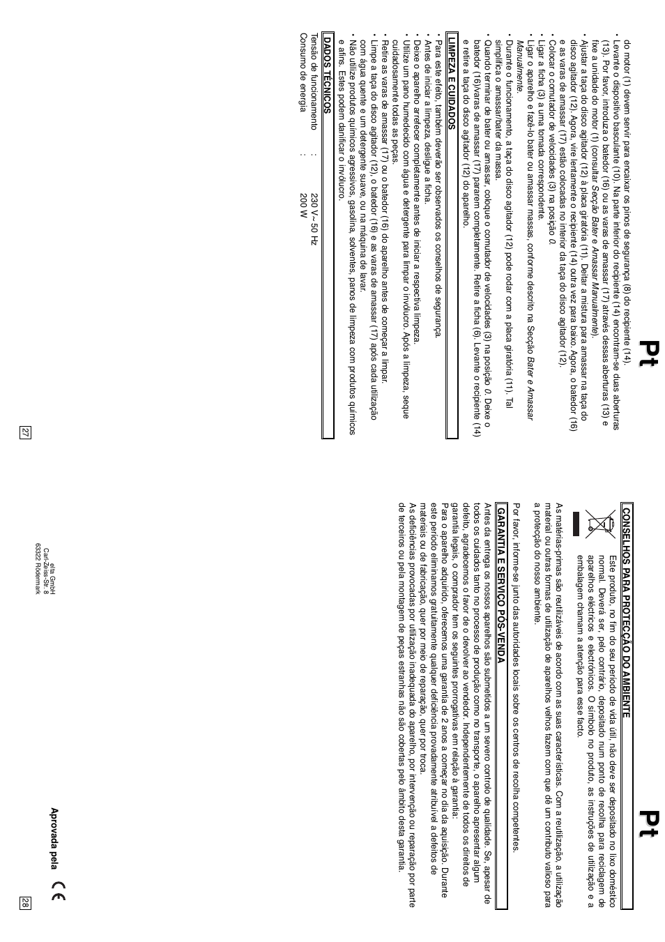 Elta HM120N User Manual | Page 15 / 29