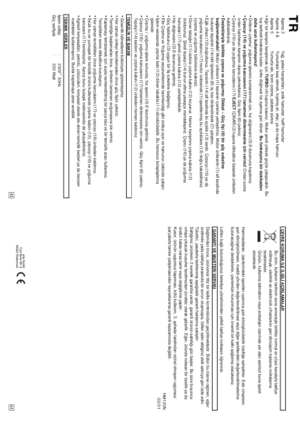 Elta HM120N User Manual | Page 23 / 29