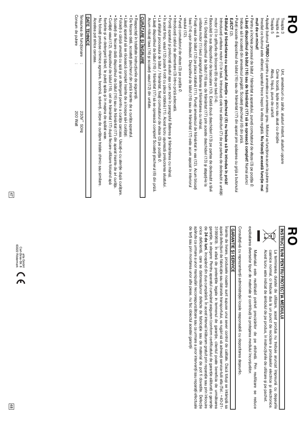 Elta HM120N User Manual | Page 25 / 29