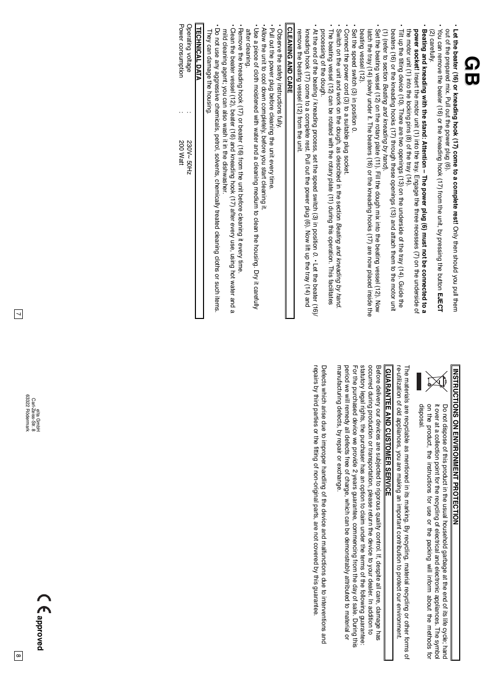 Approved | Elta HM120N User Manual | Page 5 / 29