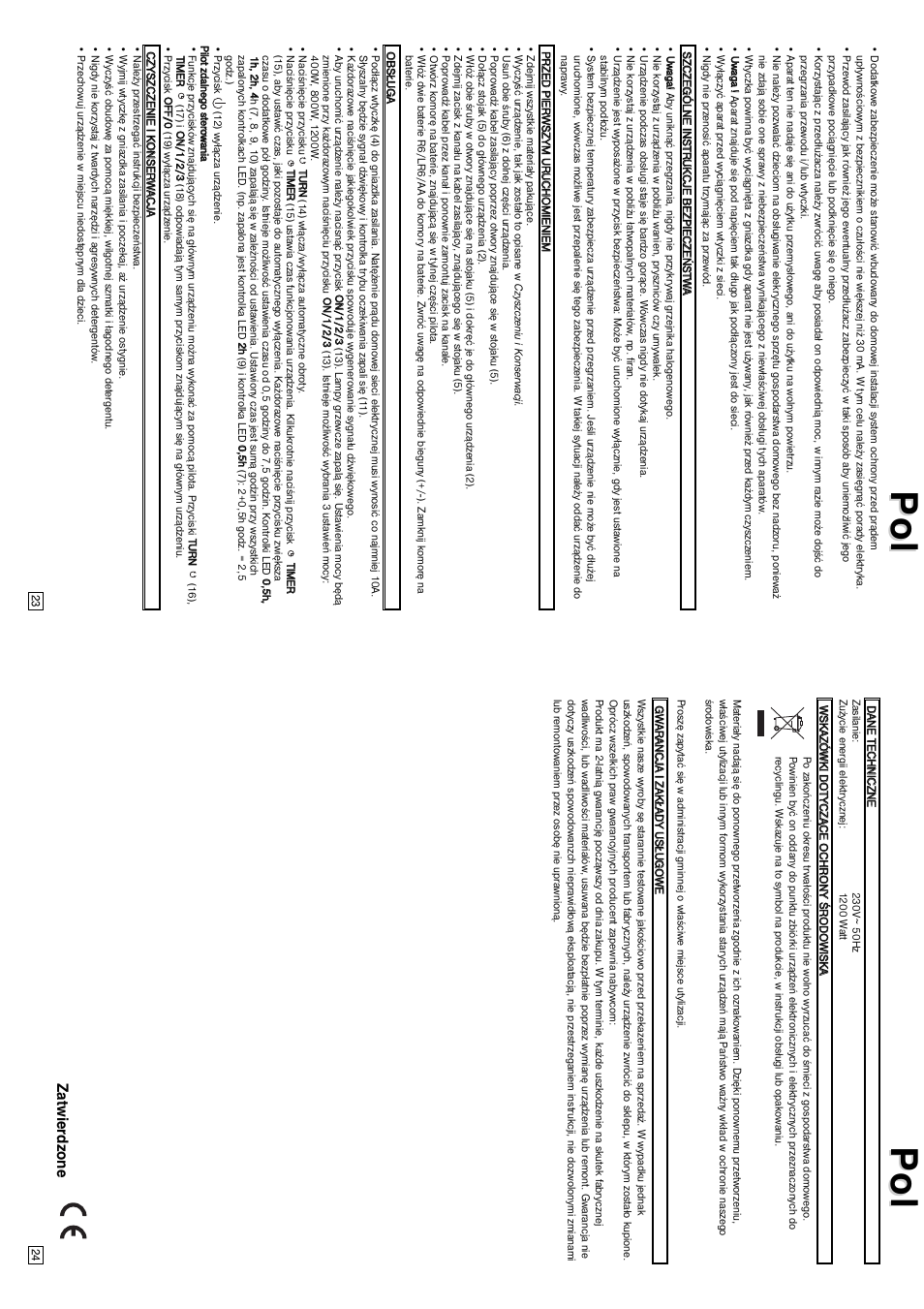 Zatwierdzone | Elta Halogen Lamp User Manual | Page 13 / 16
